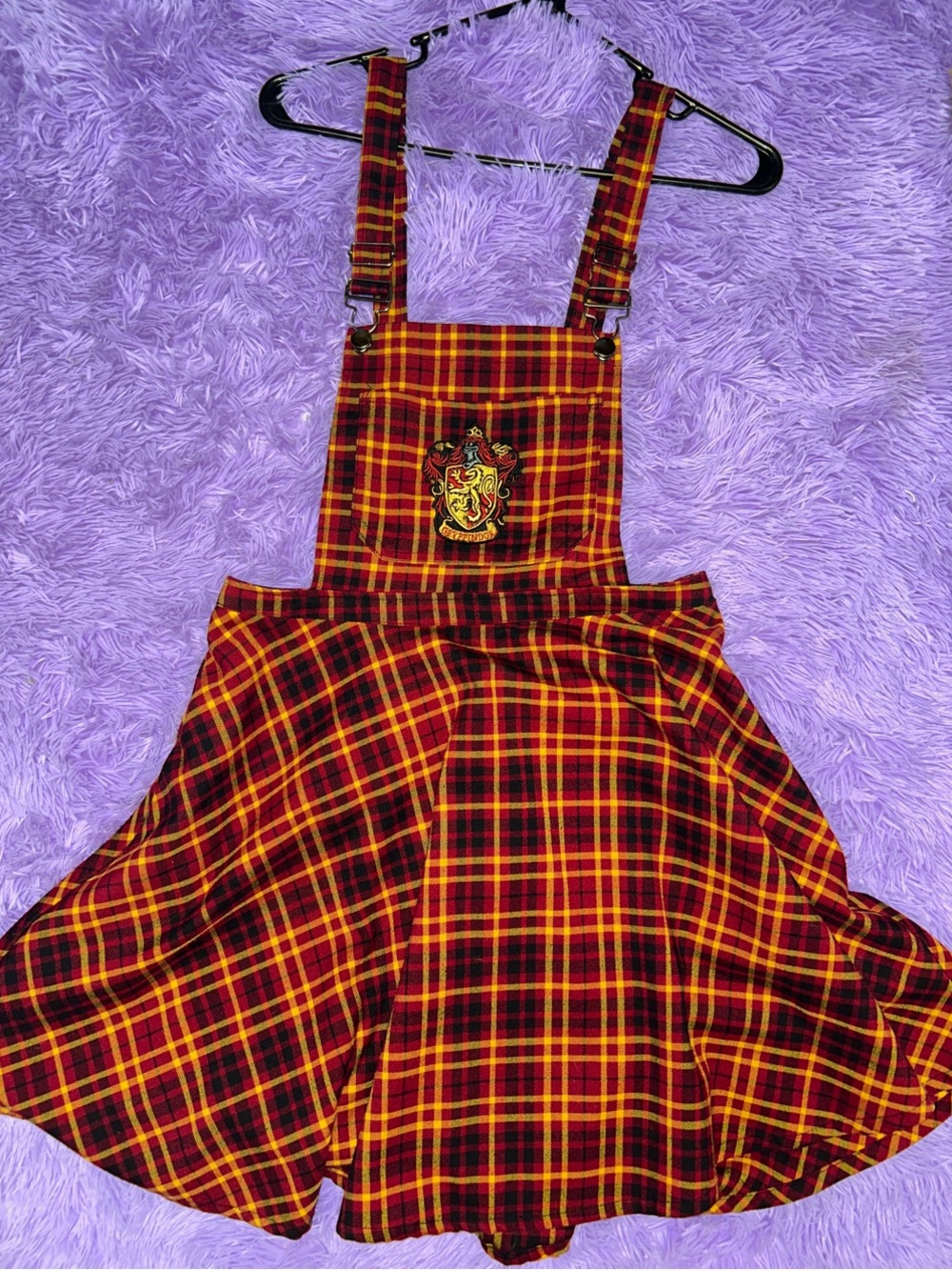 Warner Bros. Harry Potter Gryffindor Red and Gold Plaid Skirt